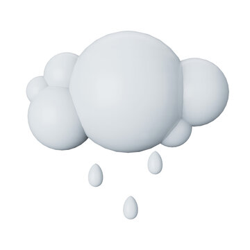 recommend clip art: 3d illustration white rain cloud with water drops isolated on transparent background.