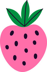 Strawberry Hand Drawn