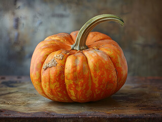 Eye-catching Pumpkin in Dark Environment
