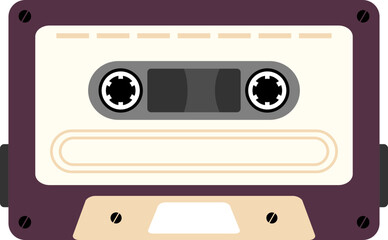 Cassette Groovy Retro Element