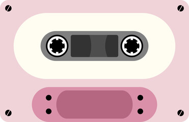 Obraz premium Cassette Groovy Retro Element