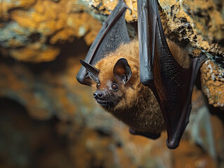 Obraz premium Cave Dwellers: Stunning Bat Portraits