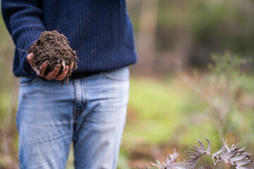 climate change effects soil, studying soil health and life, in national park forests and in agriculture in australia