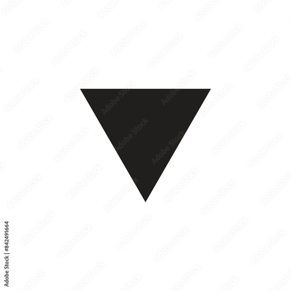 Poster arrow down icon sign vector for app or website
