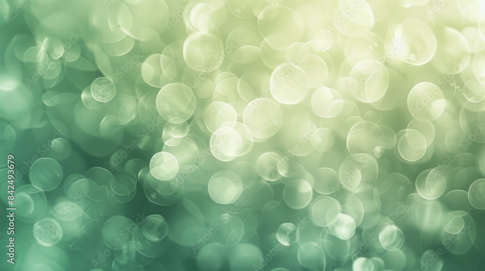 Poster soft pastel green abstract background with blurred vignette texture for graphic design featuring bea