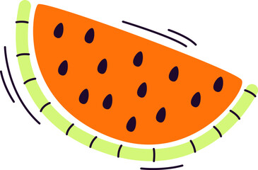 Watermelon Hand Drawn