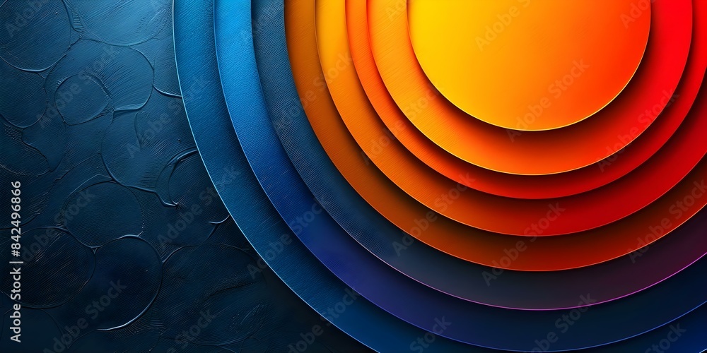 Poster circular design background with gradient colors. concept circular design, gradient colors, backgroun