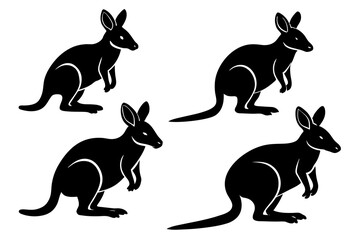 bilby silhouette vector illustration