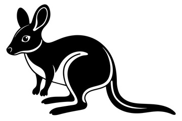 bilby silhouette vector illustration