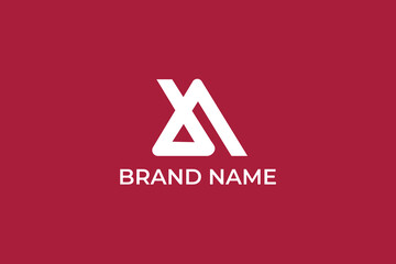 letter A abstract logo, letter 7A company logo, logomark