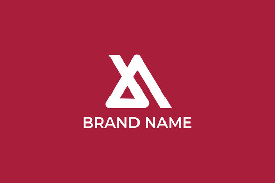 letter A abstract logo, letter 7A company logo, logomark