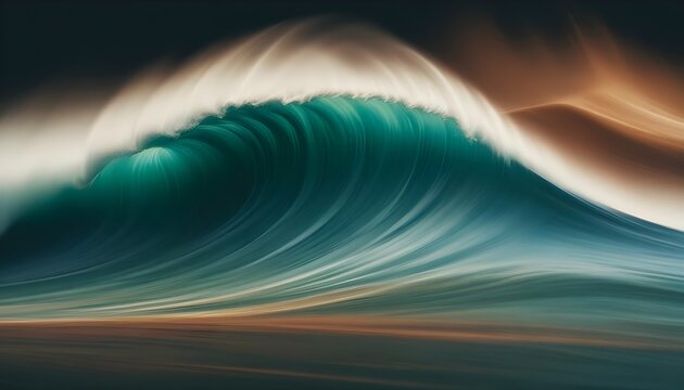 Seascape background blue crashing wave waves backdrop, banner poster header design