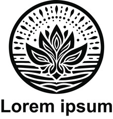 vector yoga logo design 