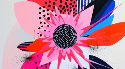 Illustration featuring a mesmerizing kaleidoscope pattern