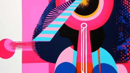 Illustration featuring an Egyptian ankh symbol