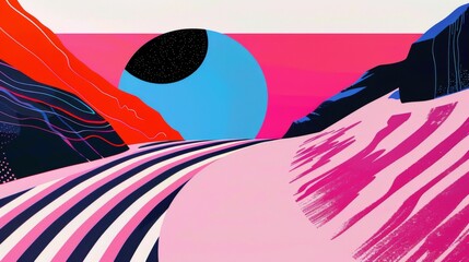 Illustration featuring an interdimensional wormhole