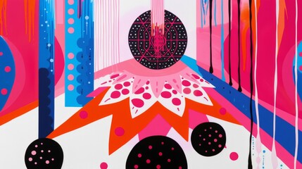 Illustration featuring a metaphysical sacred geometry