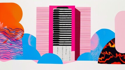 Illustration featuring an ancient Sumerian cuneiform tablet