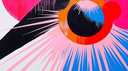 Illustration featuring a mesmerizing solar eclipse