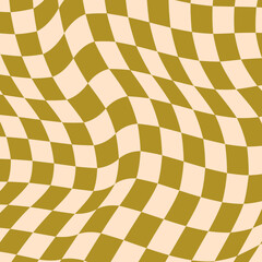 Retro Distorted Checkered