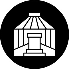 Vector Design Yurt Icon Style