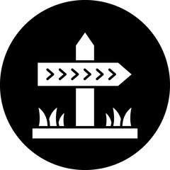 Vector Design Signpost Icon Style