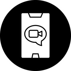 Vector Design Video Call Icon Style