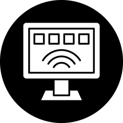 Vector Design Smart Tv Icon Style