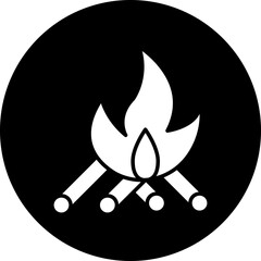 Vector Design Bonfire Icon Style