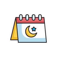 Calander icon design with white background stock illustration