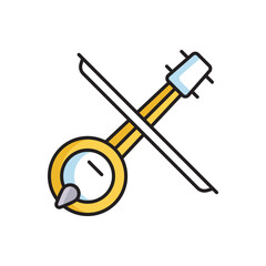 Music icon design with white background stock illustration