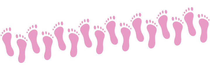 foot, footprint, silhouette, shape, vector, pink, girl, print, child, cute, people, illustration, human, childhood, finger, symbol, baby feet hands, baby feet prints, baby feet vector, baby feet walki