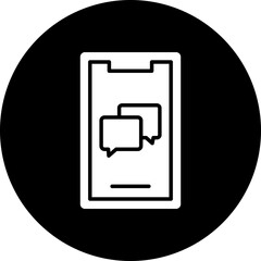 Vector Design Mobile Chat Icon Style