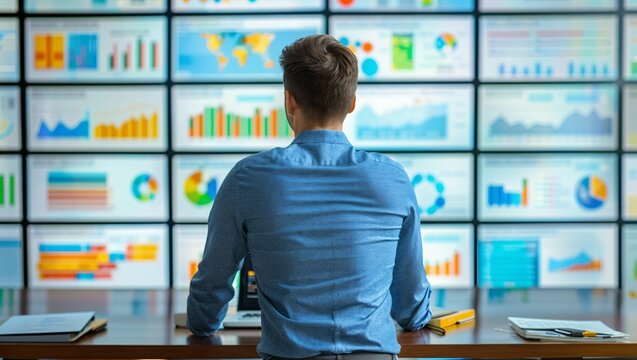 SEO expert analyzing website, high-tech tools, dynamic charts, coding elements, vibrant digital integration