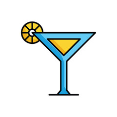 Drink icon design with white background stock illustration