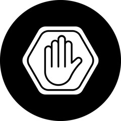 Obraz premium Vector Design Stop Sign Icon Style