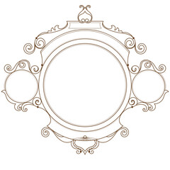 Vintage logo. Blank template. For decorating in a vintage style Graphic elements