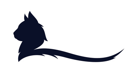 The symbol of a domestic cat.
