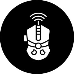 Vector Design Wireless Mouse Icon Style