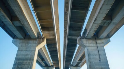 road elevated highways and bridges representing modern infrastructure