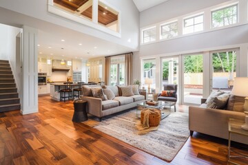 Fototapeta premium Modern living room interior design