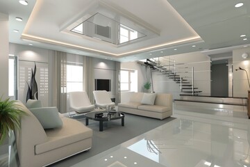Modern living room interior design