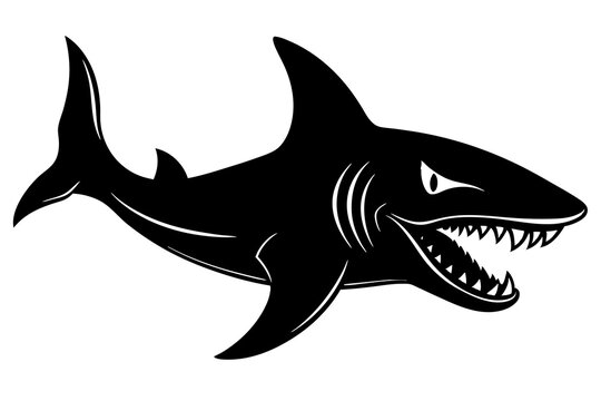recommend clip art: goblin shark silhouette vector illustration