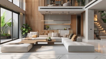 Modern living room interior design