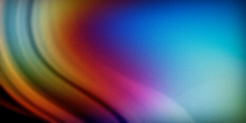 Obraz premium A dynamic gradient showcasing a vibrant fusion of blue, red, orange, and purple hues, evoking a sense of warmth and energy