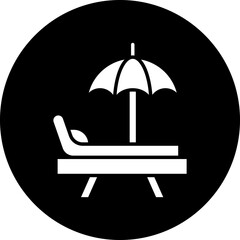Vector Design Beach Chair Icon Style