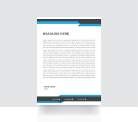 Obraz premium letterhead design stationery template