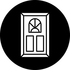 Vector Design Room Door Icon Style