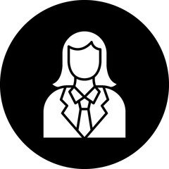 Vector Design Lady Lawyer Icon Style