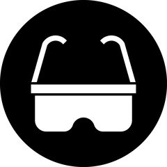 Vector Design Safety Glasses Icon Style